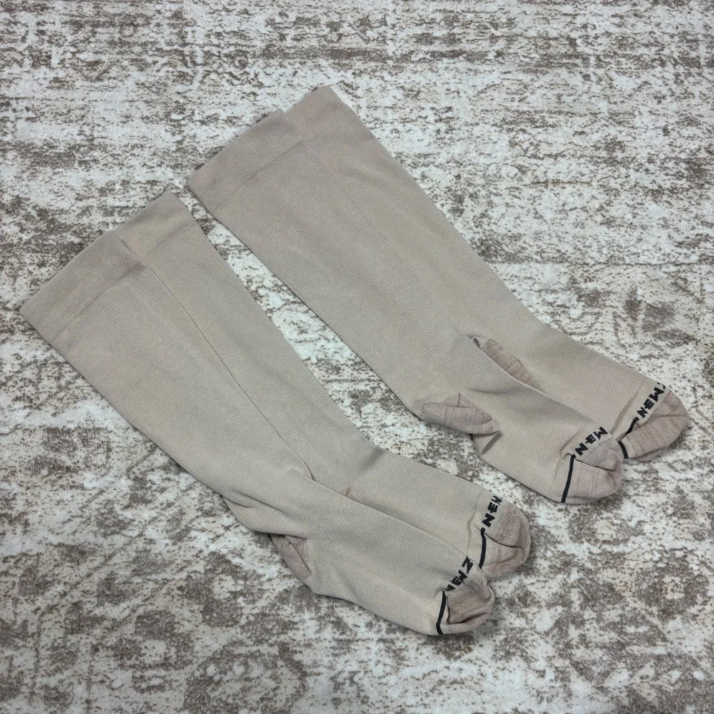 Newzill 2 Pair Bundle of Nude Copper‎ Infused Dress Compression Socks Size S/M